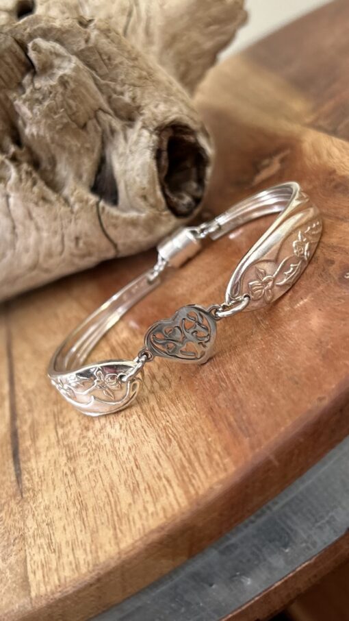 Embassy Silverware Heart Bracelet