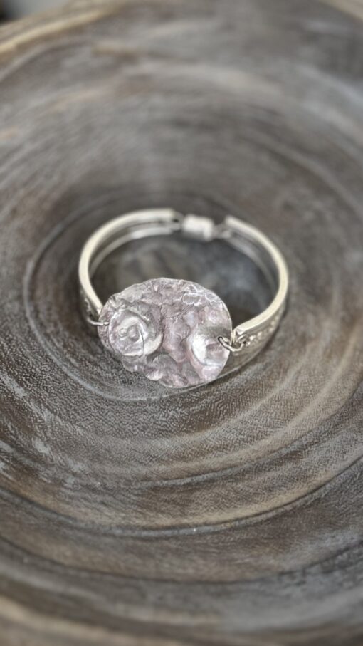 Hand Textured Bowl Bracelet - Image 3